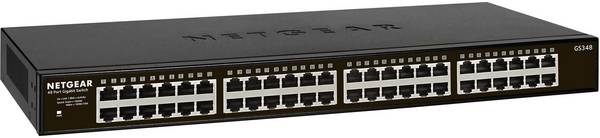 NETGEAR GS348-100EUS NETGEAR SOHO GS348 - Switch - unmanaged - 48 x 10/100/1000 síťový switch 48 portů 1 GBit/s