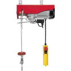 Elektrický lanový kladkostroj TOOLCRAFT 1553741, 200 kg/400 kg, zdvih 18000 mm/9000 mm