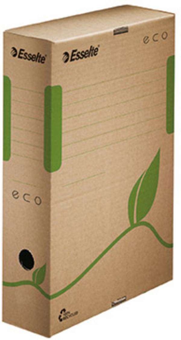 Esselte archivační box 623916 8 cm x 32.7 cm x 23.3 cm Vlnitá lepenka  přírodní hnědá 1 ks