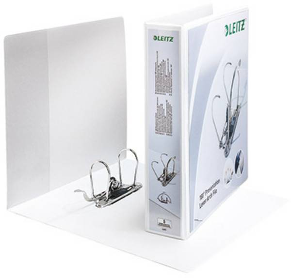 Leitz prezentační pořadač Premium 4225 DIN A4, nadměrná šířka  Šířka hřbetu: 80 mm bílá 42250001  1 ks