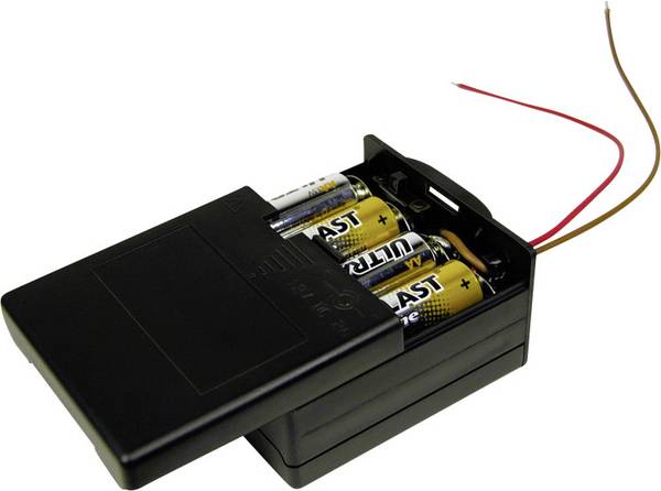 MPD BK-6049 úložný box na baterie 8x AA kabel (d x š x v) 71.8 x 65.28 x 37.08 mm