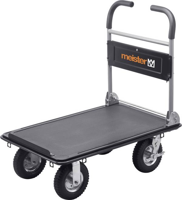 Meister Werkzeuge 8985700 skládací plošinový vozík, ocel, max. zatížení 300 kg