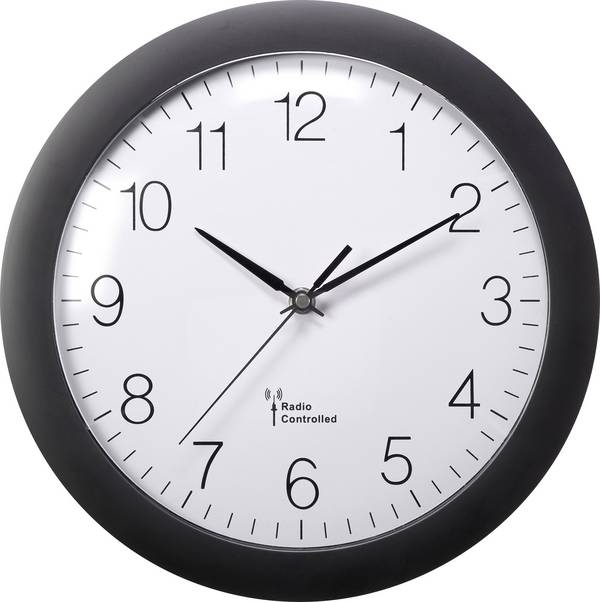 MXP3601B DCF nástěnné hodiny 30 cm x 56 mm, černá
