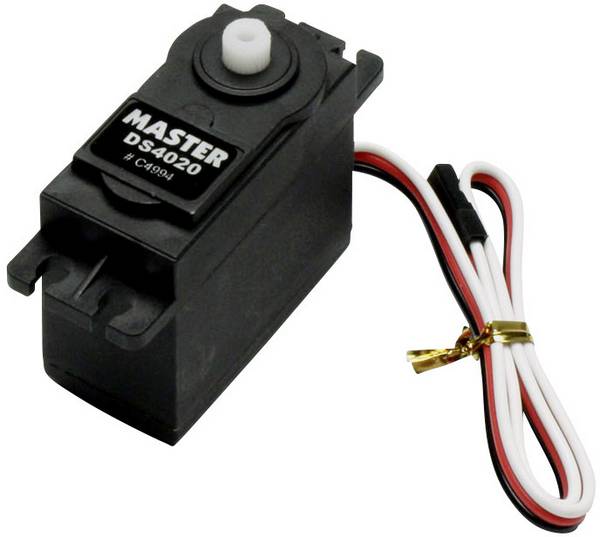 Master Modellbau standardní servo DS4020 digitální servo Materiál převodovky: plast Zásuvný systém: uni (Graupner/JR/Futaba)
