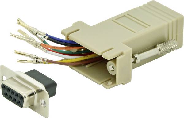 Digitus DIGITUS - RS 232 Adapter D-SUB adaptér D-SUB zásuvka 9pólová - RJ45 zásuvka  1 ks Piece