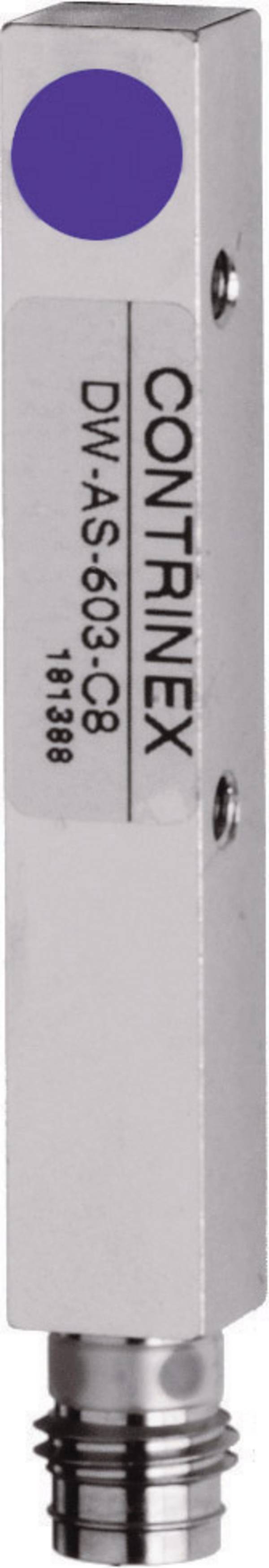 <br> Contrinex<br> spínač přiblížení <br> Induktivní<br> DW-AS-603-C8-001<br> 320-620-006<br> 8 x 8 mm<br> zarovnaná<br> PNP<br> (d x š x v) 59 x 8 x 8 mm<br> <br>