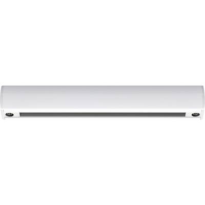 Moderní, bílé nástěnné svítidlo s minimalistickým designem, vhodné pro elegantní interiérové osvětlení.