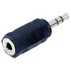 Adaptér jack jack zástrčka 3,5 mm - jack zásuvka 3,5 mm TRU COMPONENTS 1559807, čiernobiela, pólů 2, 1 ks