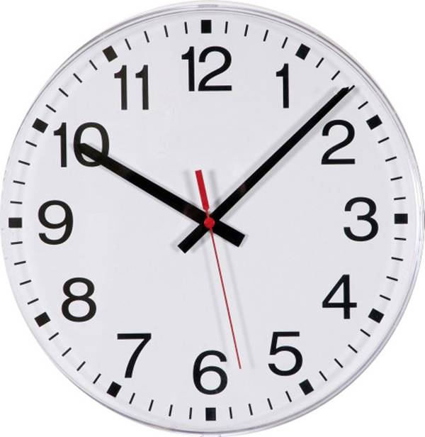 EUROTIME 55000 DCF nástěnné hodiny 30 cm x 300 mm x 300 mm x 300 mm , bílá, funkce úspory energie