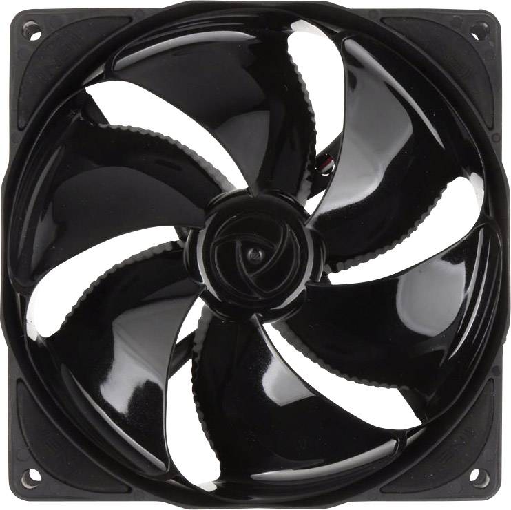 NoiseBlocker NB-eLoop B12-PS Black Edition PC větrák s krytem černá (š x v x h) 120 x 120 x 25 mm