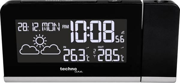 Techno Line TECHNOLINE - Techno Line WT 539 - Wetterstation - Schwarz WT 539 DCF budík digitální černá