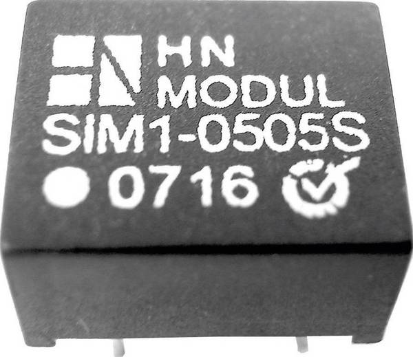 HN Power SIM1-0505S-DIL8 DC/DC měnič napětí do DPS 5 V/DC 5 V/DC 200 mA 1 W Počet výstupů: 1 x Obsah 1 ks
