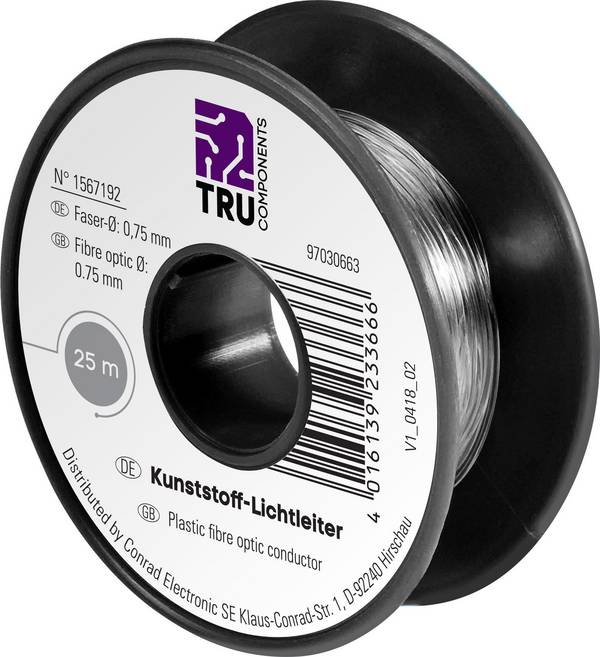 TRU COMPONENTS 1567189 optický kabel POF Simplex 25 m