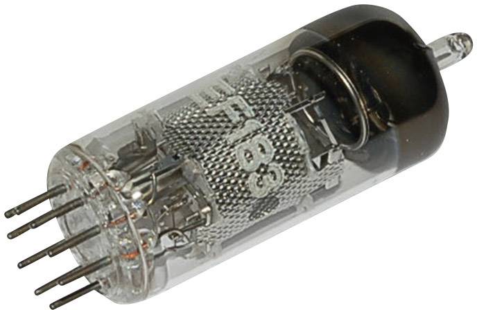 Žhavicí lampička s několika připojovacími kontakty, často používaná v starých elektrických zařízeních k indikaci.