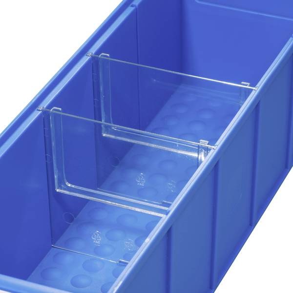 Allit 456590 příčka pro skladovací box , ProfiPlus ShelfBox Divider S, transparentní, 4 ks