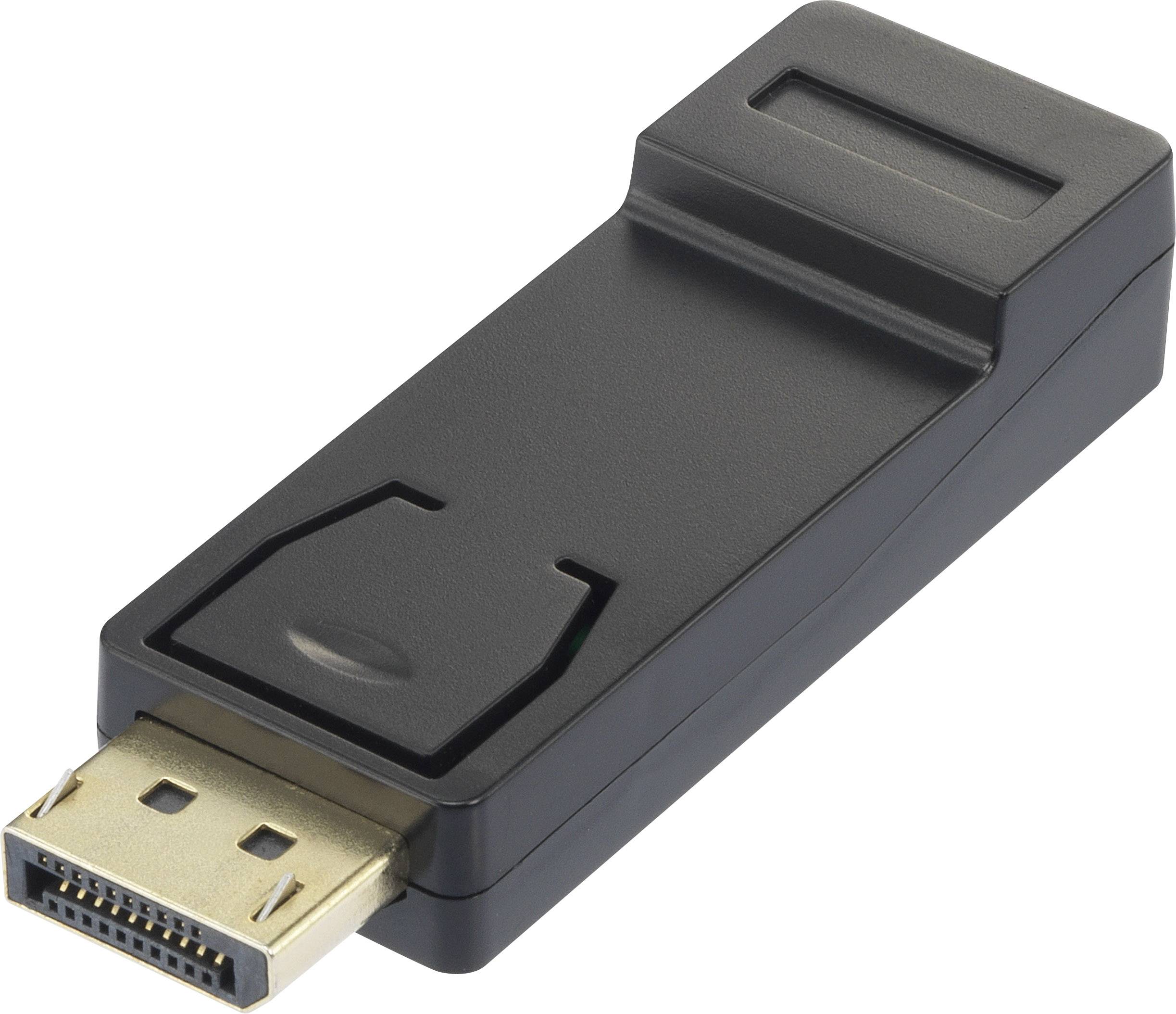 Renkforce RF-4724838 DisplayPort / HDMI adaptér [1x zástrčka DisplayPort - 1x HDMI zásuvka] černá pozlacené kontakty
