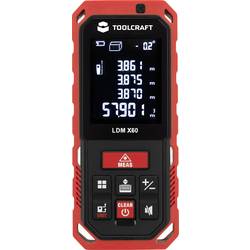 Laserový měřič vzdálenosti TOOLCRAFT LMD X60, max. rozsah 60 m