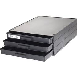 Skříňka na SMD součástky A1-4ESD/3 se 3 zásuvkami, 340 x 250 x 22 mm
