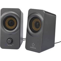 PC reproduktory Renkforce RF-PCL-MESH2.0, kabelový přenos, 5 W, černošedá