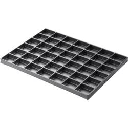Box s přihrádkami Licefa, TE424610 ESD, 42 x 36 mm, černá