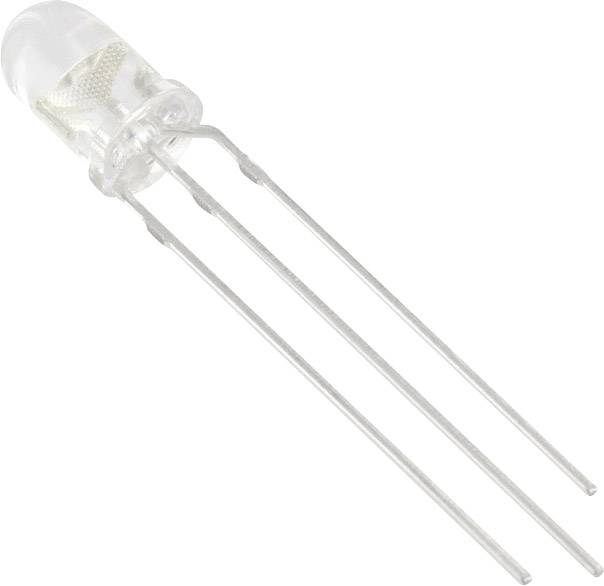 TRU COMPONENTS 1577346 LED s vývody červená, zelená kulatý 5 mm 2200 mcd, 2650 mcd 35 ° 20 mA