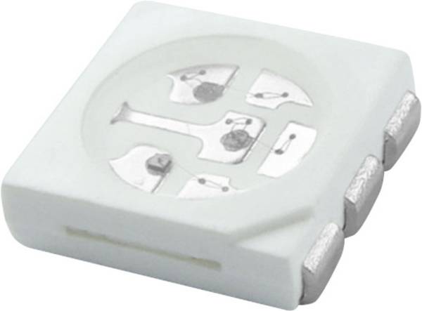 HuiYuan  SMD LED  5050 zelená 6000 mcd 120 ° 20 mA 3.4 V