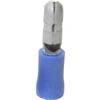 Guľatá dutinka čiastočne izolované TRU COMPONENTS 1583026, 1.50 mm², 2.50 mm², Ø hrotu: 4 mm, modrá, 1 ks
