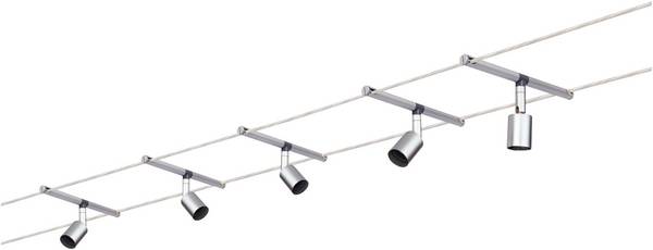 Paulmann Salt 94145 kompletní lankový systém GU5.3 50 W LED  chrom (matný)