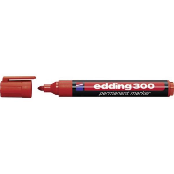 Edding 300 4-300002 permanentní popisovač  červená Vodotěsné: Ano