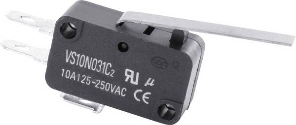 TRU COMPONENTS TC-MS23 mikrospínač TC-MS23  10 A   bez aretace 1 ks