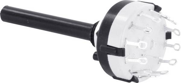 TRU COMPONENTS  TC-DS4X3L  TC-DS4X3L  otočný spínač    0.35 A  Počet pozic přepínače 3  3 x 30 °    1 ks