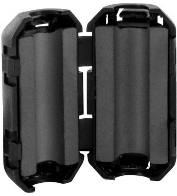 TRU COMPONENTS TC-KFR70 TC-KFR70 feritový čip 150 Ω Ø kabelu (max.) 7 mm (Ø x v) 17 mm x 15.5 mm 1 ks