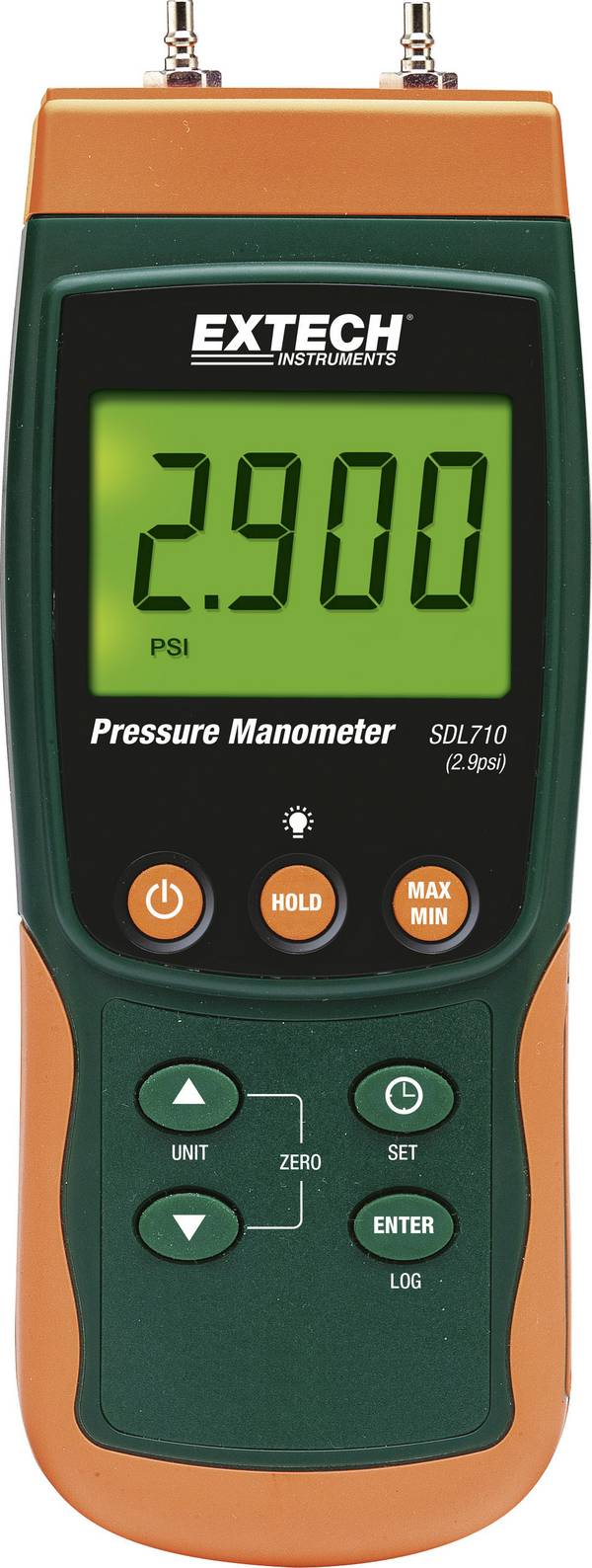 Extech SDL710 měřič vysokého/nízkého tlaku v systémech, měří tlak, -200 - +200 mbar