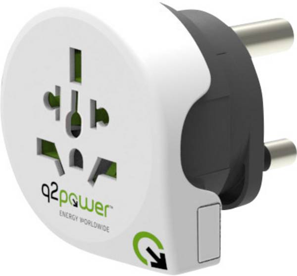Q2 Power 1.100220 cestovní adaptér  Welt nach Süd Afrika