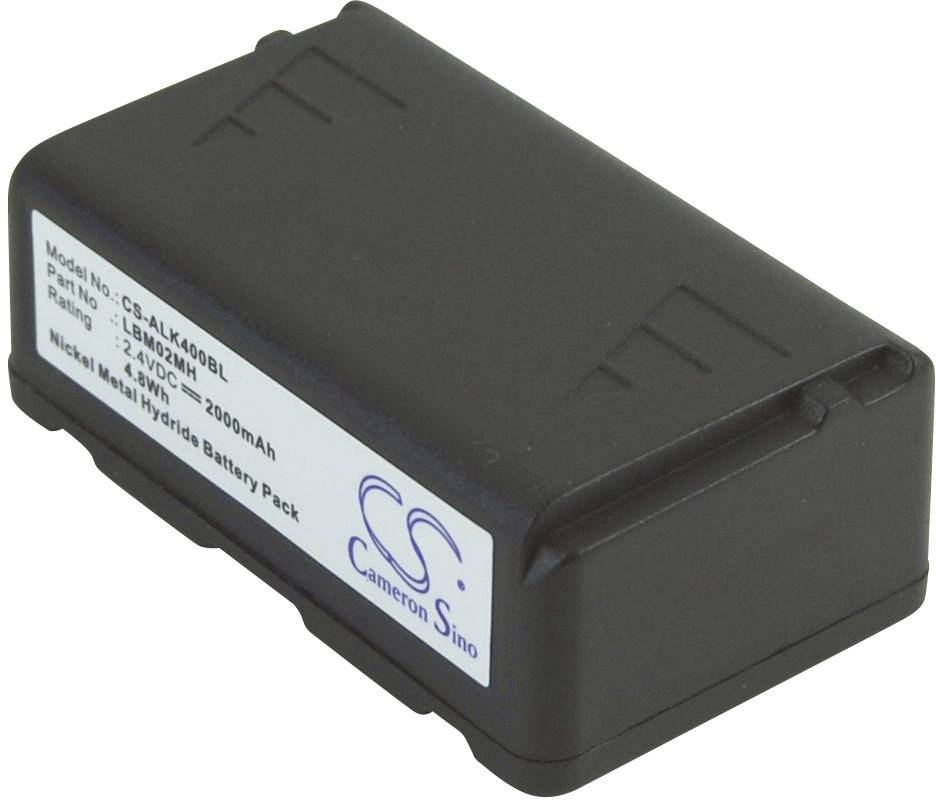 Obdélníková černá baterie s etiketou zobrazující specifikace jako '7,2V, 2000mAh, nikl-metal hydridová'.