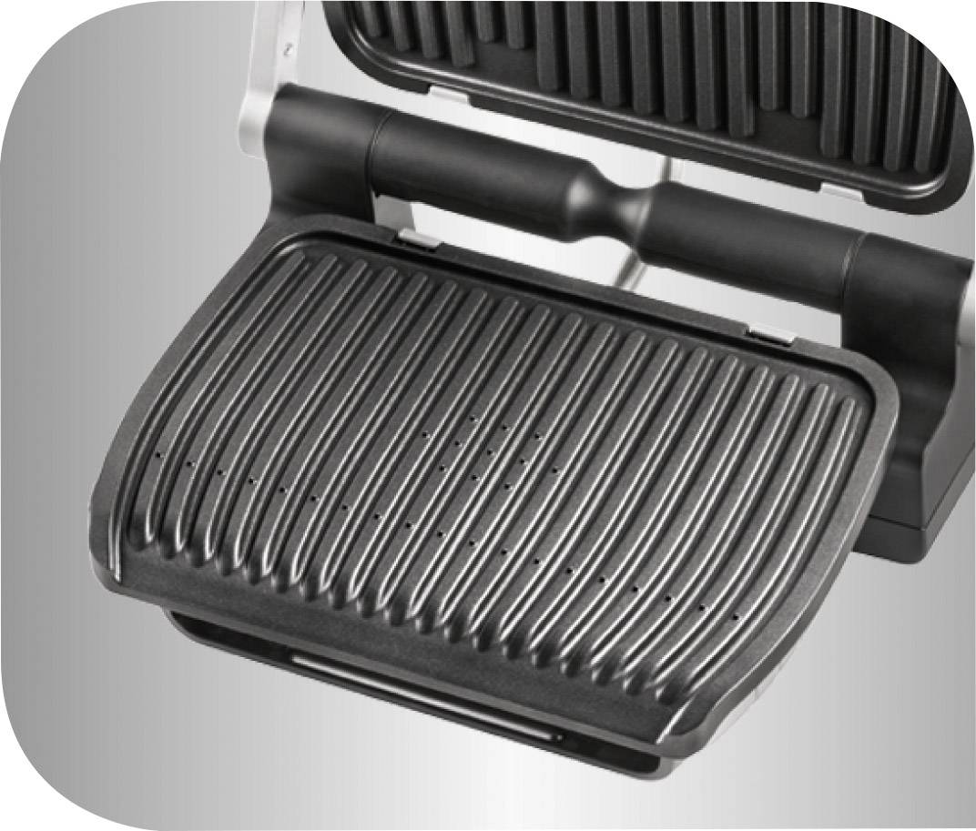 Obrázek symbolu pro Tefal Optigrill+ elektrický gril, kontaktní gril, nerezová ocel kartáčovaná, černá