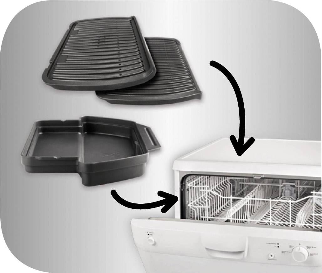 Obrázek symbolu pro Tefal Optigrill+ elektrický gril, kontaktní gril, nerezová ocel kartáčovaná, černá