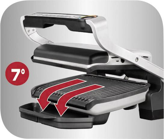 Obrázek symbolu pro Tefal Optigrill+ elektrický gril, kontaktní gril, nerezová ocel kartáčovaná, černá