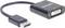 Adaptační kabel DisplayPort na DVI, černé provedení, propojuje zařízení s rozhraním DisplayPort s monitory nebo projektory kompatibilními s rozhraním DVI.