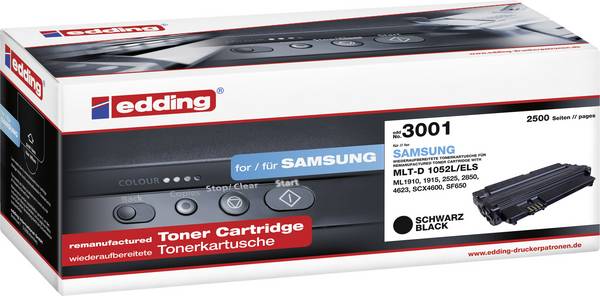 Edding Toner náhradní Muratec, Samsung MLT-D1052L kompatibilní  černá 2500 Seiten EDD-3001 EDD-3001