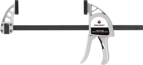 TOOLCRAFT 1595615 svěrka s manipulačním ramenem  Rozpětí (max.):500 mm Vnější délka: 500 mm Délka vyložení:85 mm