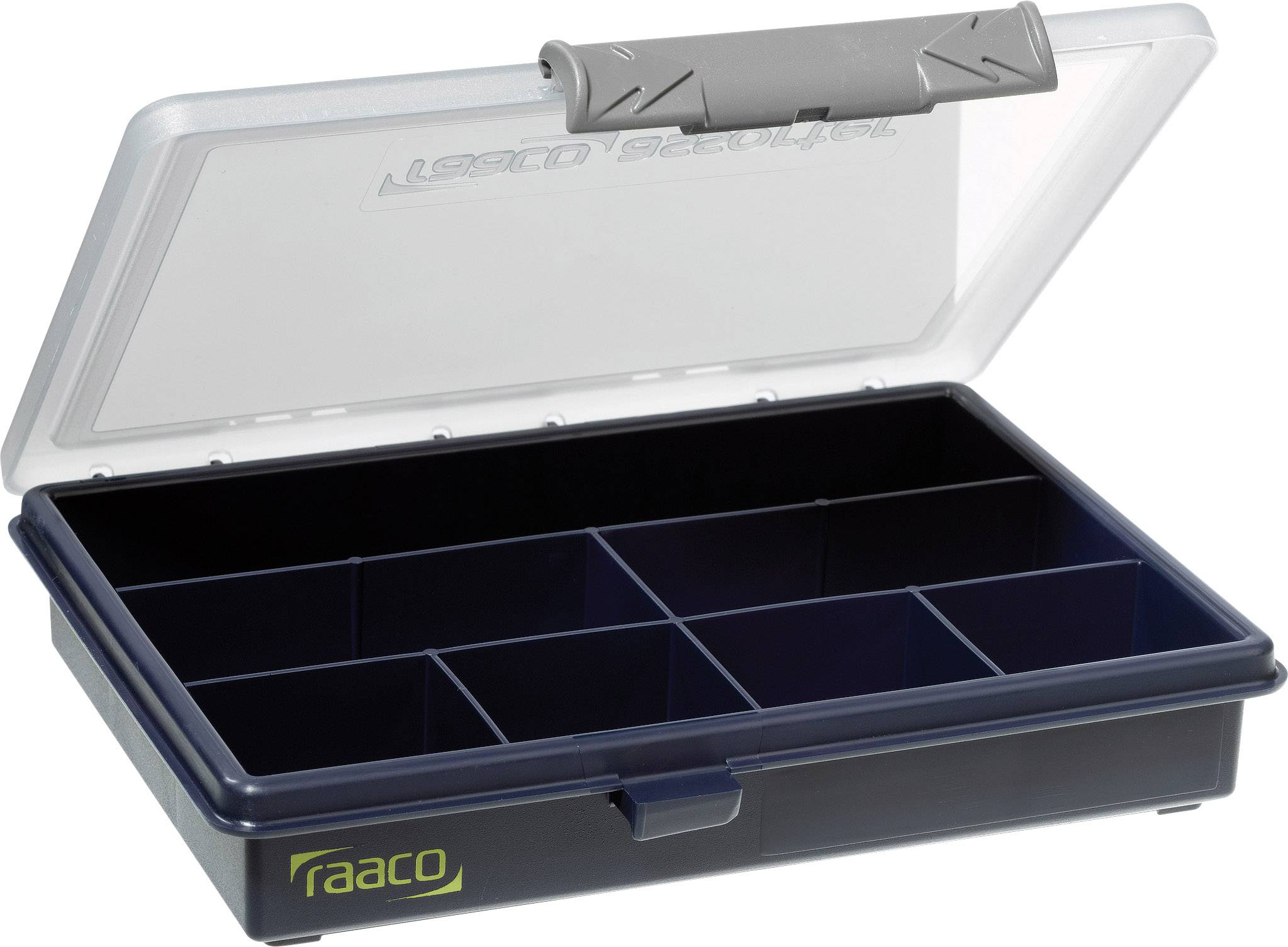 raaco Assorter 6-7 krabička na malé součástky (d x š x v) 175 x 143 x 32 mm přihrádek: 7 pevné rozčlenění Obsah 1 ks