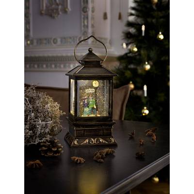 Konstsmide 2809-000 LED svítilna zasněžená krajina teplá bílá LED mosaz s motivem sněhu, naplněné vodou, se spínačem-0