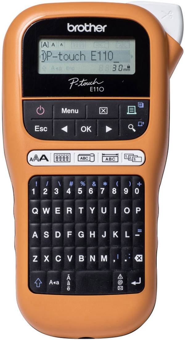 Brother P-Touch E 110 štítkovač vhodné pro pásky: TZ 3.5 mm, 6 mm, 9 mm, 12 mm