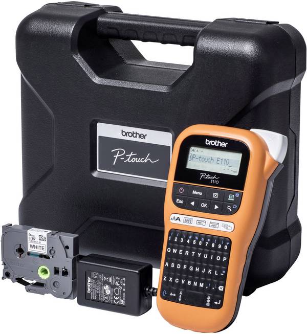 Brother P-touch E110VP štítkovač vhodné pro pásky: TZ 3.5 mm, 6 mm, 9 mm, 12 mm
