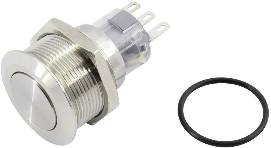 TRU COMPONENTS LAS1-AGQ-22/S tlačítkový spínač 250 V/AC 3 A 2x zap/(zap ...
