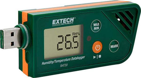 Extech RHT30 multifunkční datalogger vlhkost vzduchu, teplota -30 do +70 °C 0.1 do 99.9 % rF       funkce PDF
