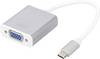 Digitus DA-70837 USB 3.0 / VGA adaptér [1x USB 3.0 zástrčka C - 1x VGA zásuvka] hliníkově stříbrná stíněný 20.00 cm