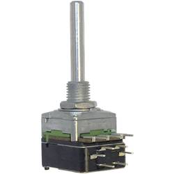 Otočný potenciometr 1cestný , s tlakovým spínačem Mono Potentiometer Service 63250-01402-5832/B1K RD1601SF-20B4-30R6-B1K, 0.2 W, 1 kOhm, 1 ks