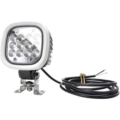 Čtvercový LED pracovní reflektor s devíti LED diodami. Je vybaven kovovým držákem a napájecím kabelem.